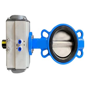 Válvula de Mariposa de Hierro Fundido de la Mejor Calidad C Way, Disco de Hierro SG, Actuador Neumático, Uso Industrial, 1 Año de Garantía para Suministro de Agua - Product Image 4