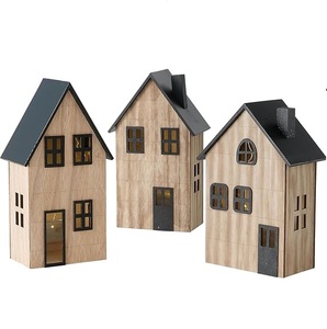 Juego de 3 farolillos navideños hermosos y exigentes, decoración para fiestas navideñas festivas y otras ocasiones, gran idea de regalo - Product Image 1