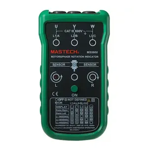 MASTECH MS5900 3 Motor Meter Sequence Tester LED Field Rotation Phase Indicator LCD Multimeter
