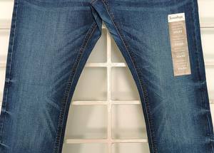 Pantalones de mezclilla elásticos informales de calidad de exportación 100% para hombre, botón transpirable de estilo recto lavado con enzimas personalizado para Primavera/Verano - Product Image 5