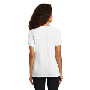 Camiseta gris cómoda con cuello redondo para mujer Super Soft 100% poliéster sólido - Product Image 5