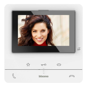 BTicino 344672 bianco Video citofono a 2 fili vivavoce classe 100 V16E citofono - Product Image 1