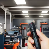 Haute Lumens Zoomable LED torche lumière AA alimenté par batterie étanche pour Garage Auto voiture camion atelier Machine bricolage Inspection