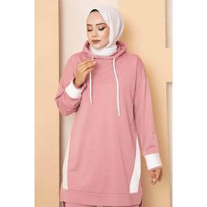 Survêtement Hijab à capuche détaillé avec produit en poudre d'extrait de plante - Product Image 2
