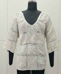 ปลอกหมอนอิงผ้าฝ้าย Macrame สั่งทำที่ทำจากเส้นด้ายคอตตอน100% เหมาะสำหรับตกแต่งบ้านและร้านขายสิ่งทอภายในบ้าน - Product Image 5