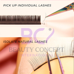 Highland Quality Best Seller Pince à épiler multicolore antidérapante pour les volumes de cils en acier inoxydable - Product Image 5