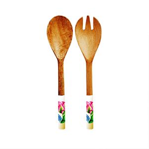Serveurs à salade en résine de luxe, écologiques, compatibles lave-vaisselle, 11 pouces, outils à salade modernes, cuisine à domicile, fabriqués en Inde - Product Image 1