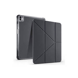 Étui Netzy 2025 M3 pour iPad Air 13 SAFA, support magnétique pliable à trois volets, porte-stylet, noir - TPU acrylique PU PC matériaux professionnels - Product Image 1