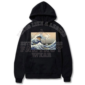FANTASY WEAR OEM High Quality Blank <b>Plain</b> <b>Hoodie</b> (Heavyweight 100% Cotton French Terry) customizable <b>plain</b> pullover <b>hoodie</b> - Product Image 5