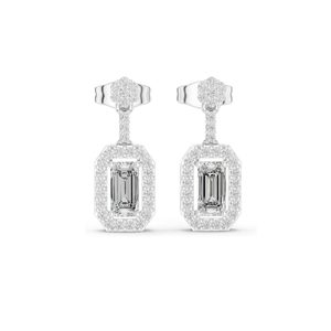 Pendientes de Diamantes de Laboratorio de 1.05 CT para Mujer, Claridad VVS-VS EF, Oro de 18KT, 14KT, 10KT y Plata 925, Oro Rosa, Amarillo y Blanco - Product Image 3