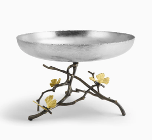 ถาดรองเค้กลายดอกไม้ทำจากสแตนเลสและทองเหลืองแบบอินเทรนสำหรับเคาน์เตอร์และโต๊ะวางกลางโต๊ะในบ้าน - Product Image 2