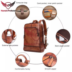 กระเป๋าเดินทางและกระเป๋าเป้สะพายหลังหนังแท้ 100% คุณภาพระดับพรีเมียม - กระเป๋าเดินทางอเนกประสงค์และกระเป๋าคอลลาจสําหรับผู้ชายและผู้หญิง - Product Image 2