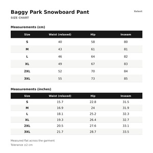 Pantalones de Snowboard Personalizados, Estilo Baggy, 140GSM, OEM, Venta al Por Mayor - Product Image 6