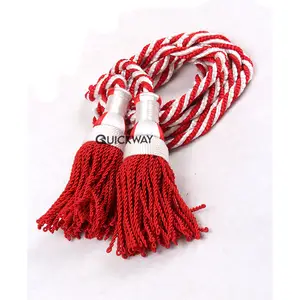 Prix raisonnable de cordons de clairon tricolores enduits de haute qualité pour l'uniforme de cérémonie et les accessoires de vêtement - Product Image 1