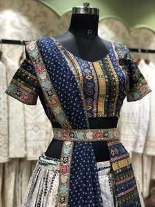 Lehenga choli แบบดั้งเดิมสำหรับผู้หญิงอินเดียคอลเลกชัน navratri สวยชุดปาร์ตี้ lehenga - Product Image 5