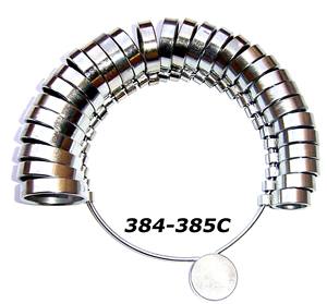 Medidores de Anillos de Alta Calidad, Tallas de Anillos Planos y Anchos, Estándar Estadounidense 1-15 (29 Anillos), Ancho de 6 mm, para Fabricación de Joyería, Venta al por Mayor - Product Image 2