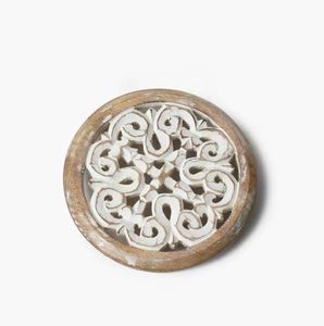 Plato de madera decorativo al mejor precio para servir comida, restaurante, Hotel, Fiesta en casa, boda, otras placas de Metal duraderas, platos - Product Image 2