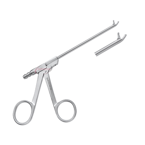 Pinzas de Biopsia Manuales con Succión, 2 mm de Ancho, Corte Pasante, Curvatura de 45 Grados, 4 Pulgadas, Acero Inoxidable, Certificación CE Clase II - Product Image 2