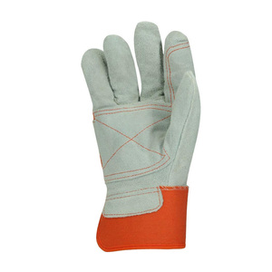 Guantes de trabajo pesado de jardinería de seguridad de cuero Premium Guantes de cuero pesado más populares Split de cuero de vaca - Product Image 3