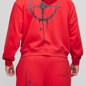 High Quality Private Label Men Puff Print Tracksuit with Custom Logo 2025 Latest Design Track <b>Suit</b> - Product Image 6