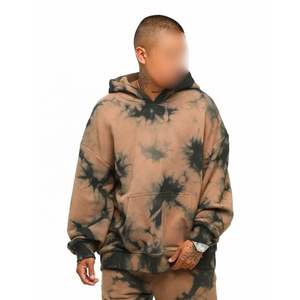 High Quality Long Sleeve Cotton <b>Black</b> sublimation Printing Combined Hooded Sporty Breathable 350g Men's Hoodies - Product Image 4