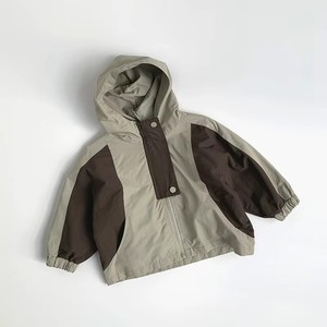 Bloc de couleur enfants garçons coupe-vent à capuche vestes d'extérieur printemps automne enfants <span class=keywords><strong>Parka</strong></span> manteaux - Product Image 5