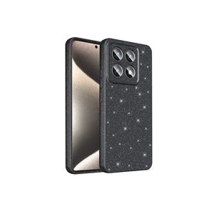 Coque de protection arrière en silicone de luxe avec paillettes pour Xiaomi 14T Pro, finition électroplaquée, matériau en silicone souple, style INS - Product Image 1
