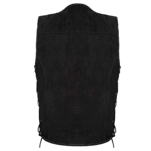 Gilet en cuir pour hommes sur mesure respirant et pour une utilisation en extérieur en hiver fabriqué par des professionnels avec logo - Product Image 2