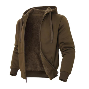 Sudaderas con capucha lisas de alta calidad con cremallera, Jersey ligero para hombres, Sudadera con capucha informal de algodón, sudaderas con capucha de manga larga para hombres adultos - Product Image 3