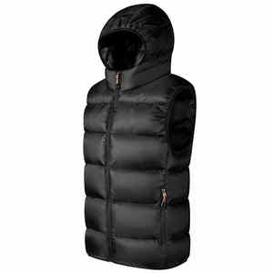 Chaleco acolchado personalizado para hombre, chalecos acolchados de invierno, chaqueta ligera sin mangas con cuello levantado, prendas de vestir exteriores - Product Image 5