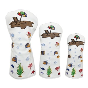 Couvre-chef de golf en cuir synthétique de qualité supérieure Couvre-chefs de club en bois de fairway avec logo brodé Produit de haute qualité - Product Image 2