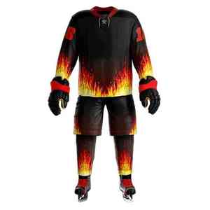 Uniformes profesionales de hockey sobre hielo, camisetas de equipo sublimadas personalizadas, uniformes de poliéster cómodos y duraderos para jóvenes - Product Image 1