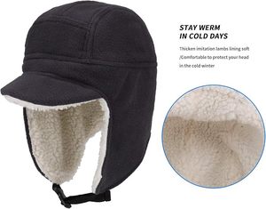 Trapper <b>Hat</b> With Mask Thickened Ear Protection Windproof <b>Mens</b> <b>Winter</b> <b>Hat</b> <b>Winter</b> Trooper <b>Hat</b> - Product Image 2