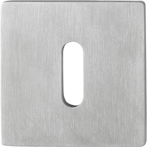 Par de Escuteciones para Cerradura de Acero Inoxidable F69 con Grosor de 2mm, Cuadradas OB, Herrajes para Muebles HOPPE - Product Image 1