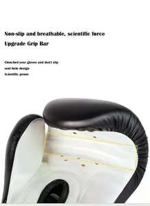 Meilleures ventes Gants d'entraînement MMA en cuir PU confortables Logo personnalisé Vente directe d'usine pour les amateurs d'arts martiaux et de boxe - Product Image 5