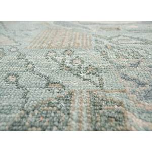 Alfombra de Lana Anudada a Mano Erbe, Azul Gs-1534, Patrón de Diamantes Abstracto, Alfombra Rectangular Hecha a Mano para Pasillo, Sala de Estar - Product Image 3