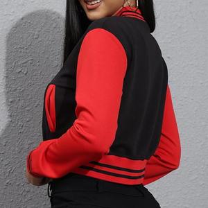 Veste universitaire en laine polaire réversible de haute qualité pour femmes respirant imperméable écologique chaud isolé support à glissière - Product Image 4