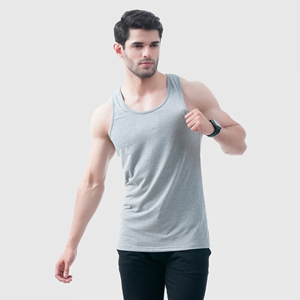 Vente en gros de gilet de sport D-D153 pour hommes T-shirt respirant à séchage rapide pour le fitness, les loisirs, la course, coupe ample, tissage tricoté - Product Image 6