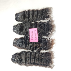 Extensiones de cabello humano de trama de máquina vietnamita negro Natural alineado cutícula de onda profunda de doble trama para mujer al por mayor rizo crudo - Product Image 5