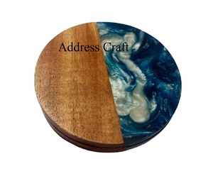 European and American Style Wood Resin <b>Coasters</b> 2026 Trendy Resin <b>Coasters</b> Best Quality Tableware Decorative <b>Coasters</b> <b>for</b> <b>Drinks</b> - Product Image 1