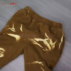 กางเกงวอร์มทรงขาบานผ้าแคนวาสทันสมัยสำหรับผู้ชาย เอวกลาง ทรงหลวม ใส่สบาย เหมาะสำหรับใส่ในชีวิตประจำวัน - Product Image 2