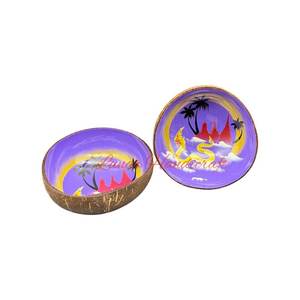 Cuenco de cáscara de coco natural ecológico con logotipo personalizado hecho en Vietnam para mezclar frutas, ensaladas, cuencos de coco personalizados - Product Image 3