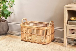 Panier à linge Artex Green Earth en rotin naturel fait main, écologique, avec poignées, design moderne multifonctionnel, rond - Product Image 5
