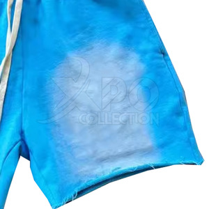 กางเกงขาสั้นสำหรับผู้ใหญ่กางเกงขาสั้นสีซีดจางป้ายกำกับส่วนตัวมาใหม่ออกแบบได้ตามต้องการ - Product Image 5