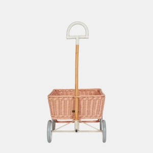 Panier rectangulaire moderne en rotin naturel, écologique et multi-usages, à roulettes - Product Image 4