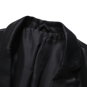 Ventes chaudes, nouvelle conception, imperméable, respirant, coupe-vent, logo personnalisé, veste en cuir et toile décontractée pour hommes - Product Image 4