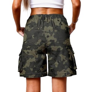 2025 dernier Style femmes motif chaud taille haute genou longueur Bermuda Shorts été décontracté Long Shorts - Product Image 6