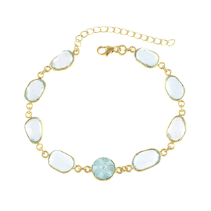2026 Wholesale Blue Topaz, Chalcedony And Zircon <b>Bracelet</b> for Women Engagement Wedding Anniversary Party - Product Image 2