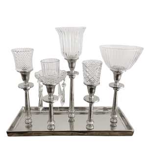 <b>Christmas</b> Decoration Metal T <b>Light</b> Candle Holder in Elegant Design Hot <b>Sale</b> Tableware Handmade Candle Holder with 5 Arms - Product Image 2