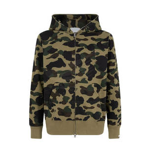 Ropa de calle de alta calidad, sudaderas con cremallera de cara completa, ropa de invierno, sudaderas con cremallera de cara completa, Sudadera con capucha mezclada de algodón hecha a medida - Product Image 1